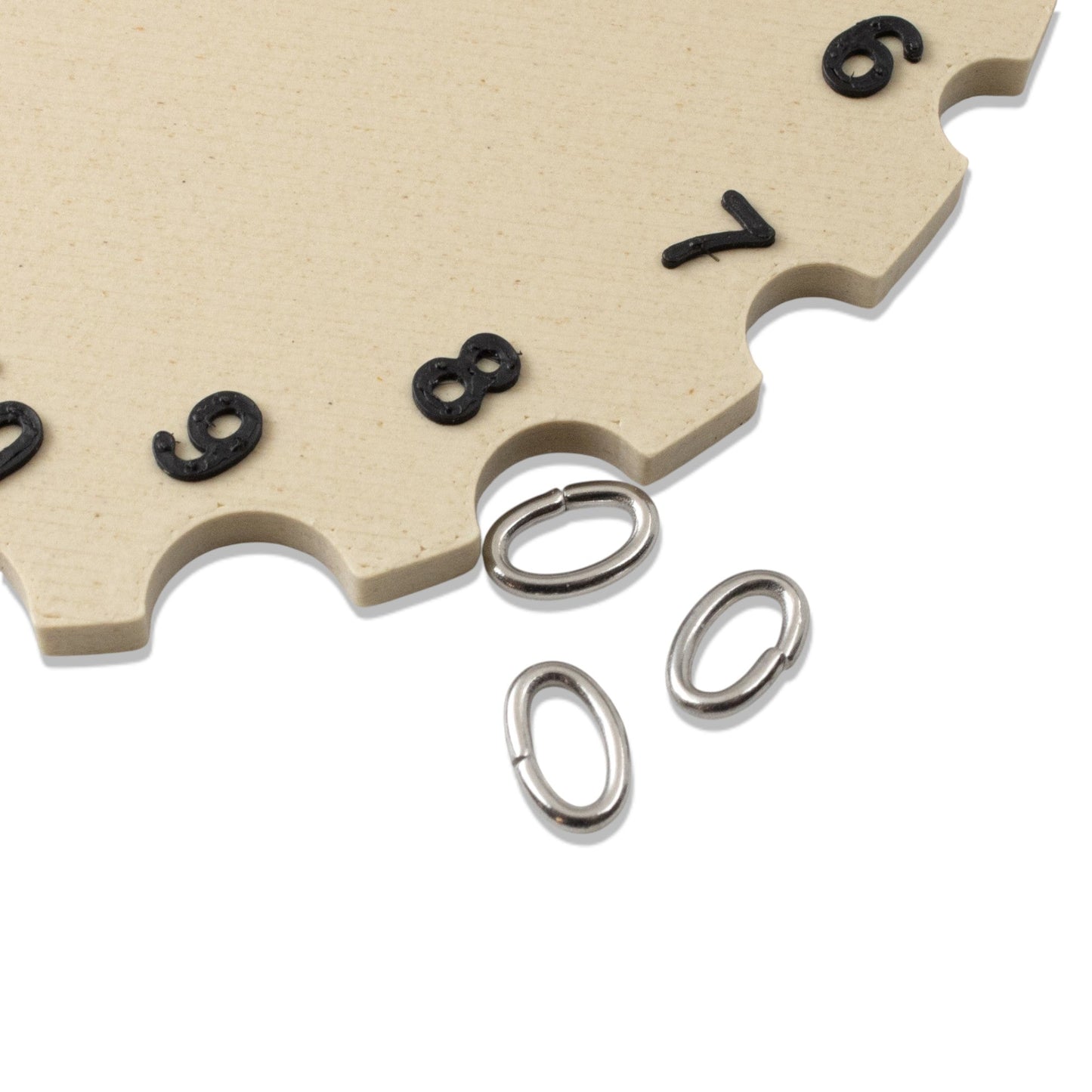 Hackberry Creek dark silver 304 stainless steel oval jump rings for jewelry making and chainmaille