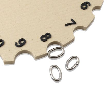 Hackberry Creek dark silver 304 stainless steel oval jump rings for jewelry making and chainmaille