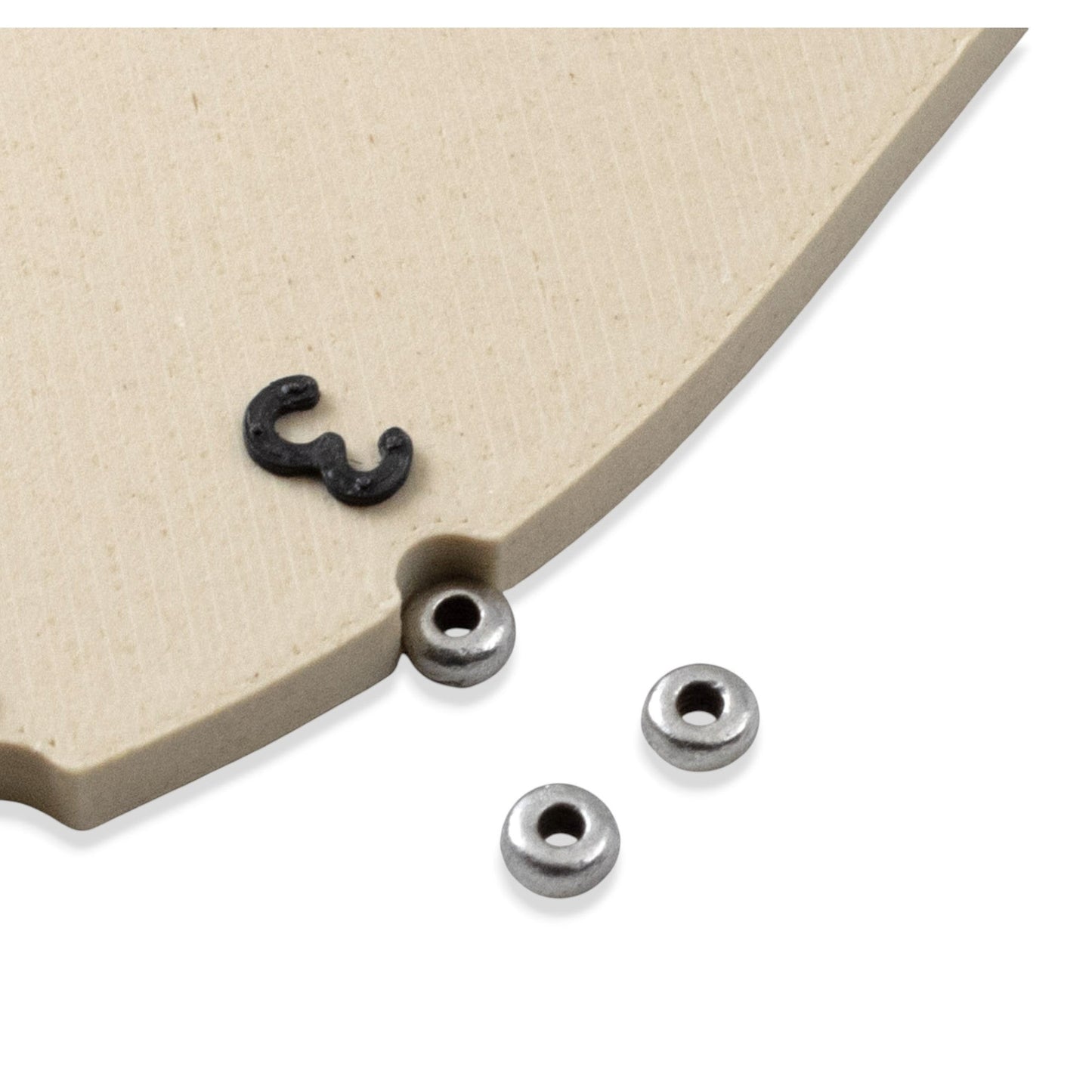 Hackberry Creek Pewter 3mm smooth heishi disk spacer beads, 1.5mm thick, 1mm hole. Neutral tone.