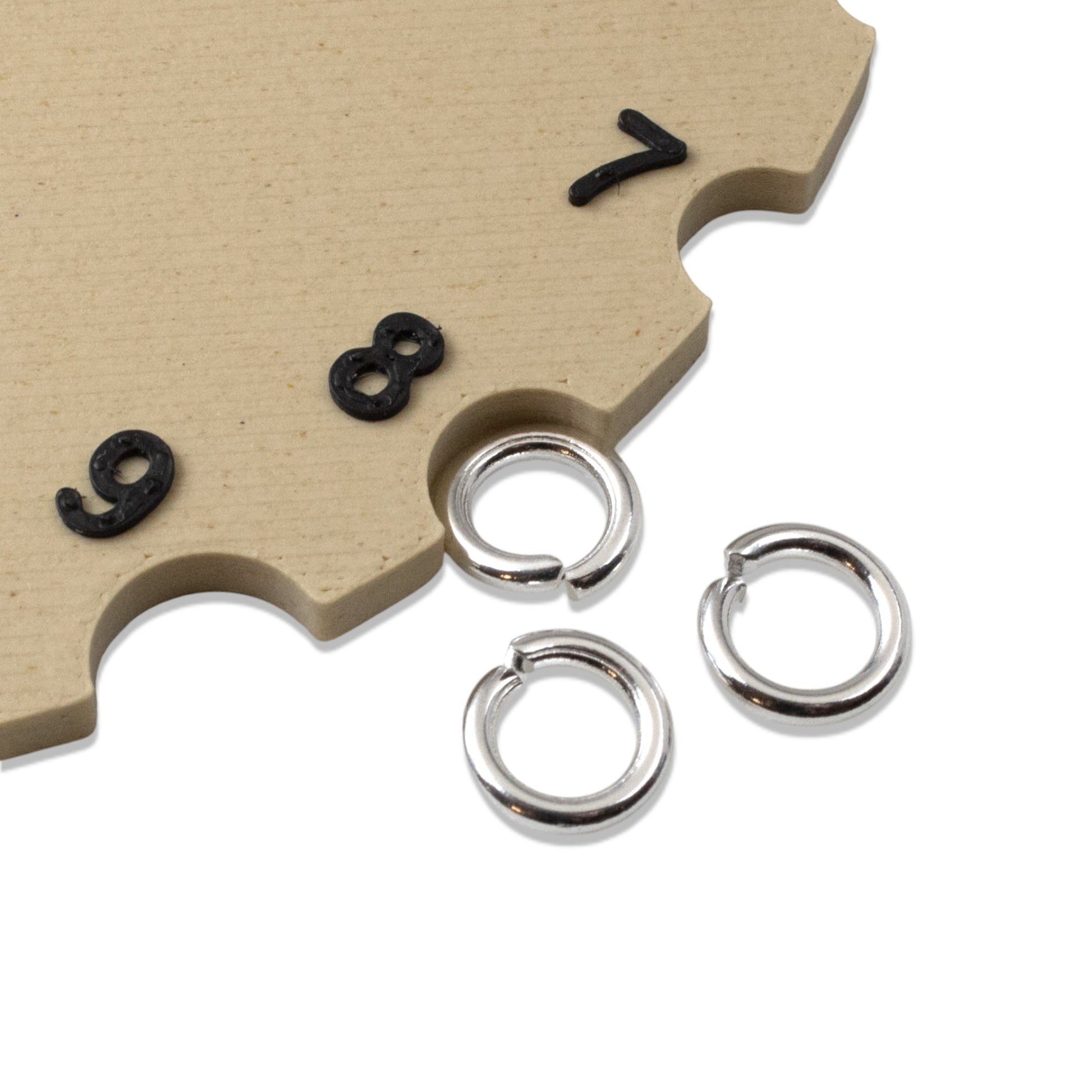 Hackberry Creek 8mm bright silver 304 stainless steel jump rings for chainmaille and jewelry making