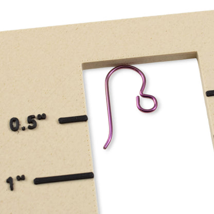 Premium Pink Niobium Ear Wires, 10-Pack Hypoallergenic Earring Hooks, USA Made