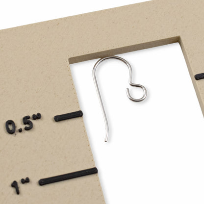 10 Sterling Silver Ear Wires - Regular Loop - USA Made - French Earring Hooks