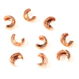 Bright Copper Crimp Bead Covers, TierraCast 3mm 50/Pkg