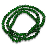 6mm Emerald Green Crackle Glass Beads, Round Christmas Bead 100/Pkg