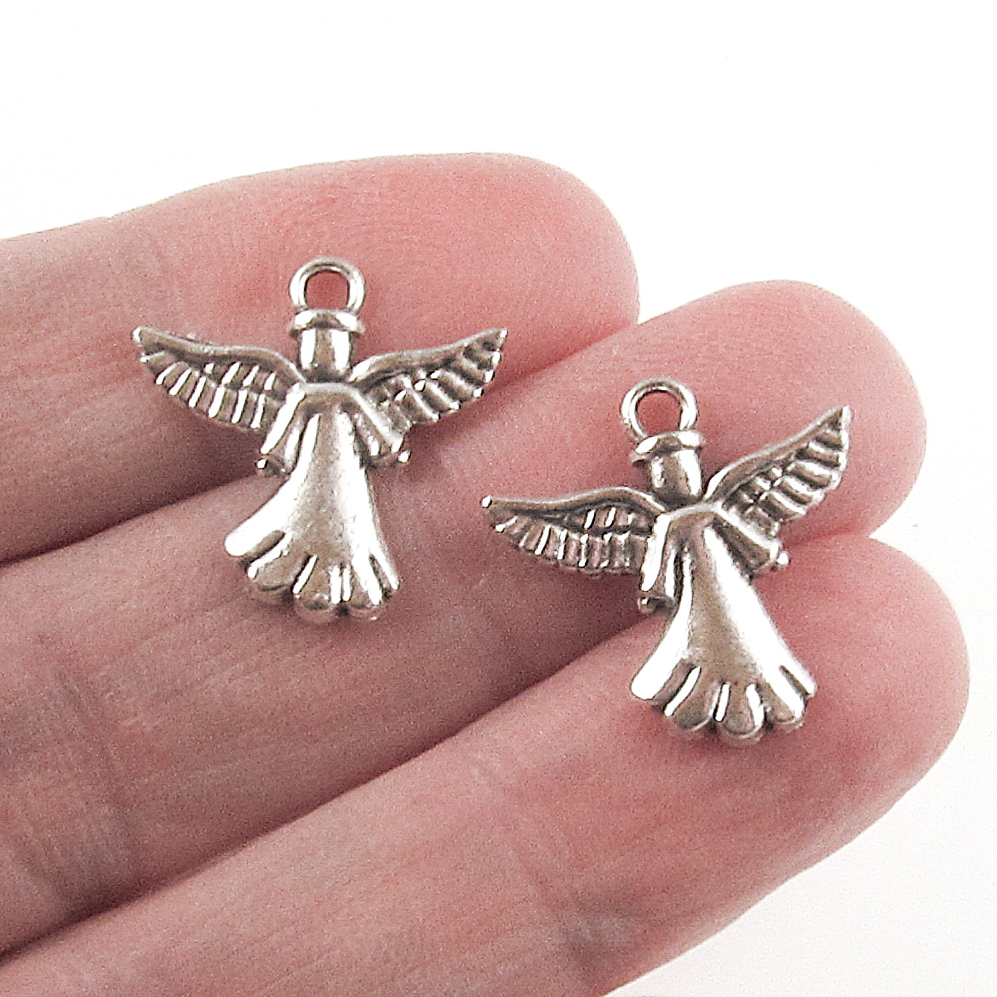 Silver Angel Charms