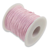 1mm Waxed Cotton Cord - Light Pink - 70 Meters - Macramé & Beading String