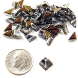 Crystal Bronze Capri Tango Triangle Beads