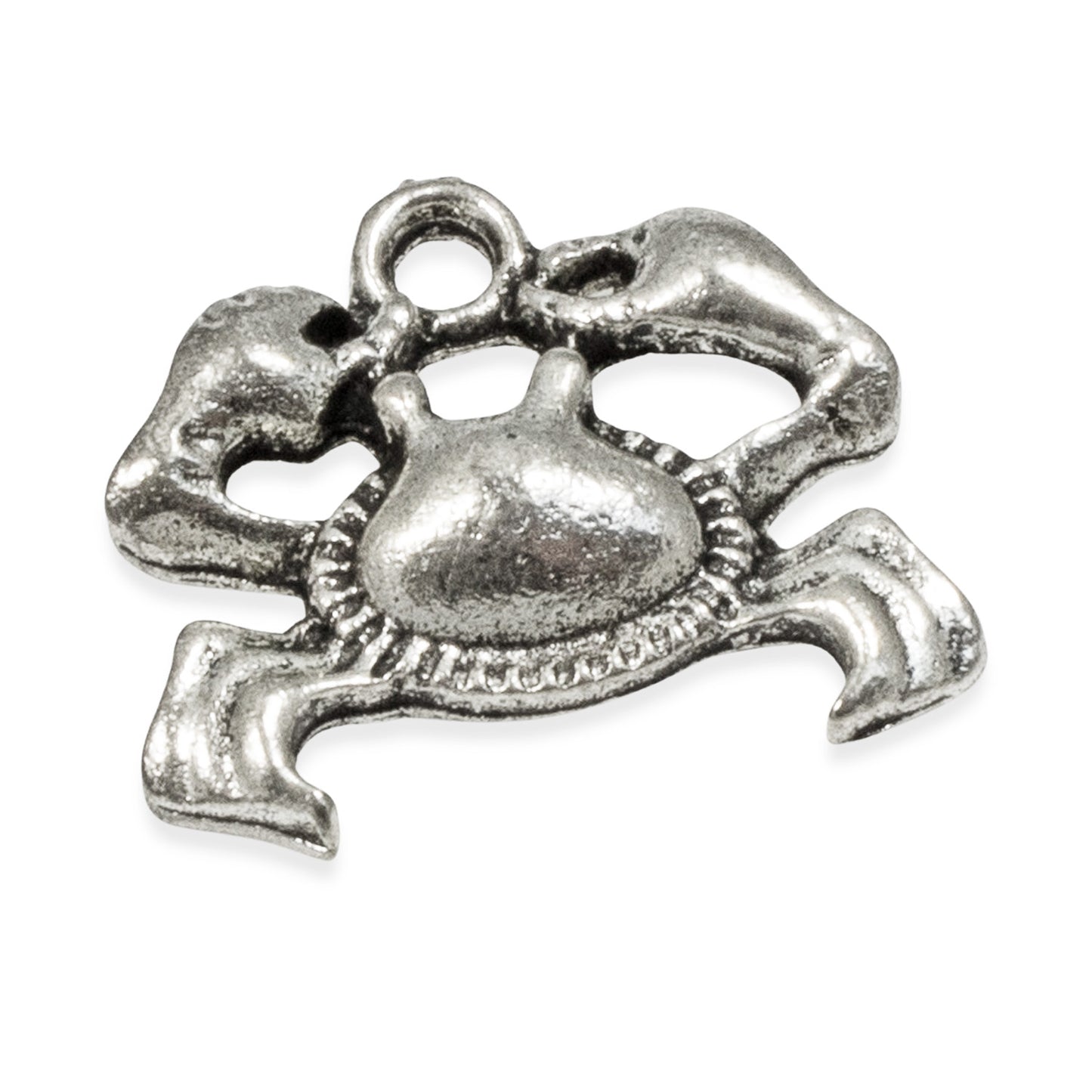 15 Silver Crab Charms for Jewelry Making - Cute Crabs for Beach-Themed Crafts