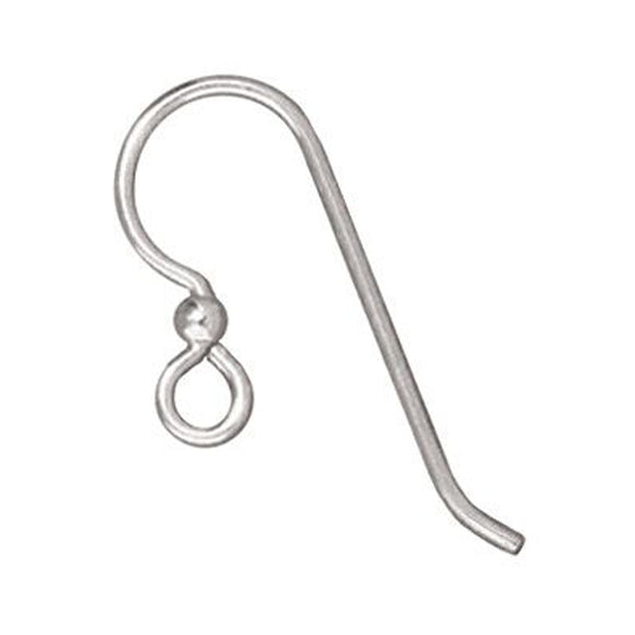 Sterling Silver Ear Wires + 2mm Silver Bead