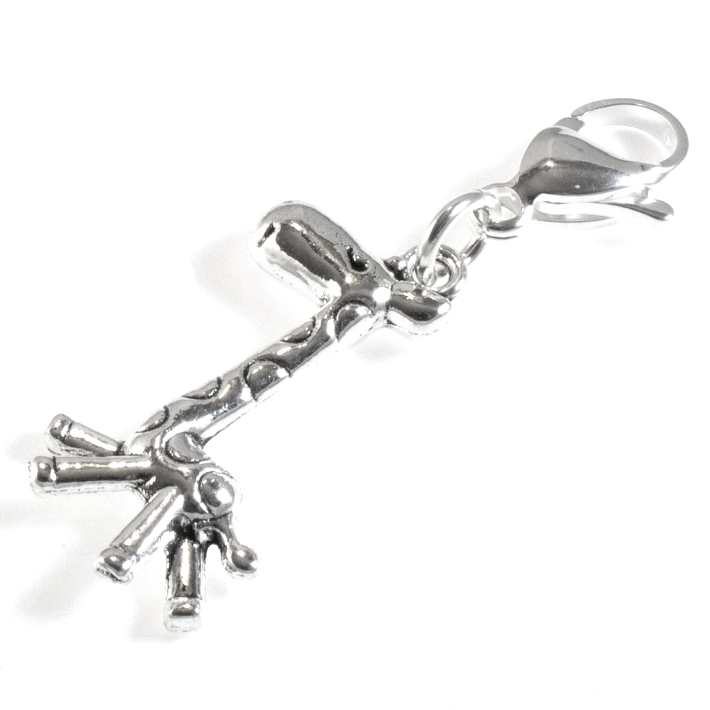 Giraffe Clip-on Charm, Diaper Bag Zipper Pull, New Mom Gift, Clip-On Animal Accessory