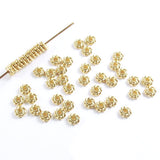 Bright Gold 4mm Twist Spacer Beads, TierraCast Lead-Free Pewter (50 Pieces)