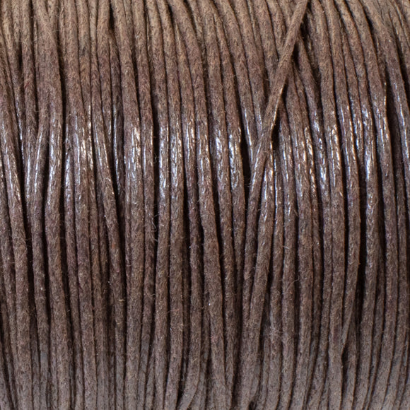 Brown 1mm Waxed Cotton Cord, 70 Meters, Macrame, Beading String