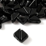 Jet Black Tango Triangle Beads