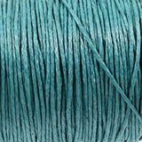 Teal Blue Green 1mm Waxed Cotton Cord, 70 Meters, Macrame, Beading String