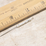 3mm Bright Silver Faceted Beads, TierraCast Tiny Heishi Spacer 50/Pkg