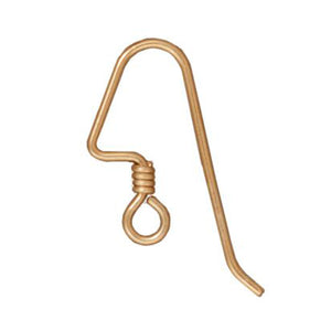 Gold Filled Angled Ear Wires + Coil Accent