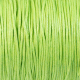 Fluorescent Green 1mm Waxed Cotton Cord, 70 Meters, Macrame, Beading String