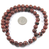 Round Gemstone Beads-Brazil Agate 15" Strand 8mm (48)