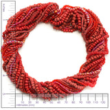 Red Glass Seed Bead Mix