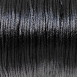 Black 1mm Satin Nylon Cord, 60 Meters, Macrame, Jewelry String