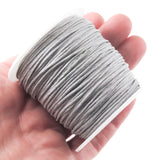 Light Gray 1mm Waxed Cotton Cord