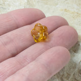 Golden Yellow Bell Flower Beads, Czech Glass for Fall 11x13mm 12/Pkg