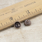 4/Pkg Copper Acorn Bead Caps for 8mm -10mm Beads, TierraCast Autumn Fall Beadcap