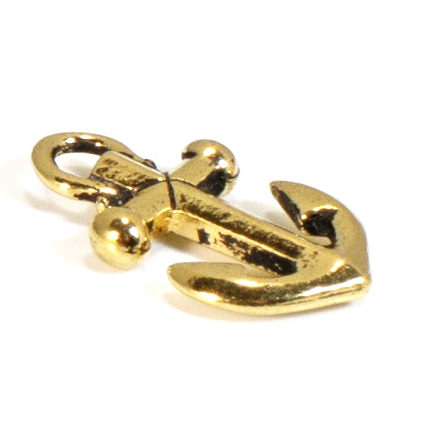 Gold Anchor Charms for Nautical Jewelry, Safe Passage Symbol Perfect for Summer Crafts