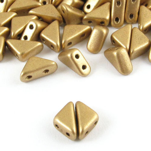 Matte Gold Tango Triangle Beads