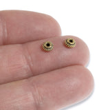 5mm Gold Coiled Beads, TierraCast Pewter Bali Spacer 12/Pkg