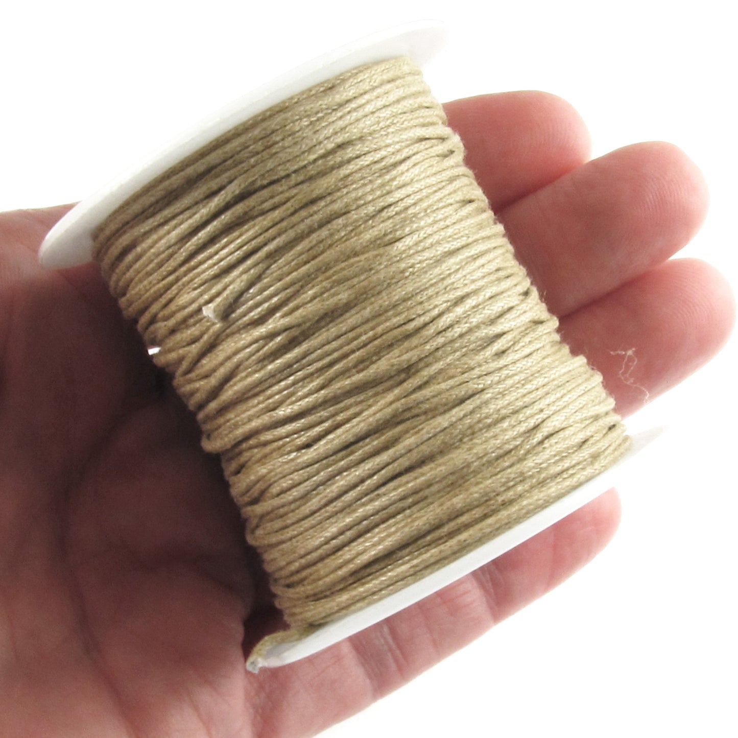 Tan 1mm Waxed Cotton Cord