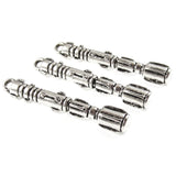 Silver Doctor Who Sonic Screwdriver Metal Charms, Dr. Who Pendant (6 Pieces)