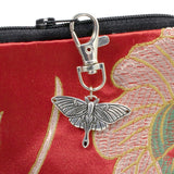Luna Moth Key Fob, Renewal Symbol Clip-On Accessory, Whimsical Purse Charm, New Beginnings Gift