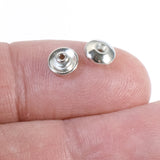 10 Silver Classic 6mm BeadAligner + 2mm Peg, Large Hole Bead Stabilizers
