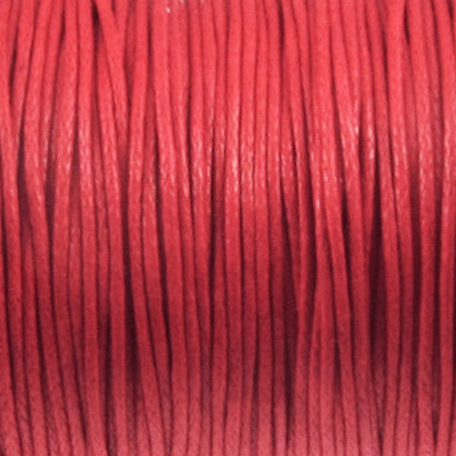 Red 1mm Waxed Cotton Cord