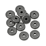 25 Black 6mm Disk Spacer Beads, TierraCast Contemporary Beads for DIY Jewelry