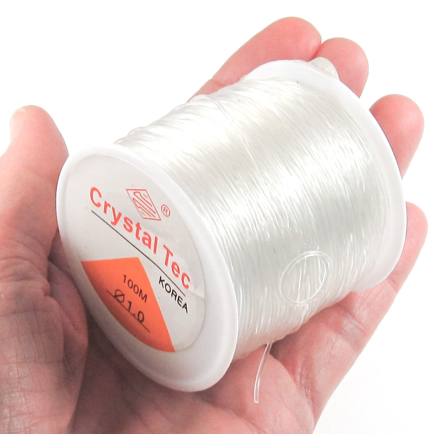 CCINEE 1mm Elastic Stretch Transparent String Cord for Jewelry Making Bracelet Beading Thread 100m/roll