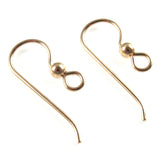 10 Gold Filled Ear Wires + 3mm Accent Bead, TierraCast Earring Hooks