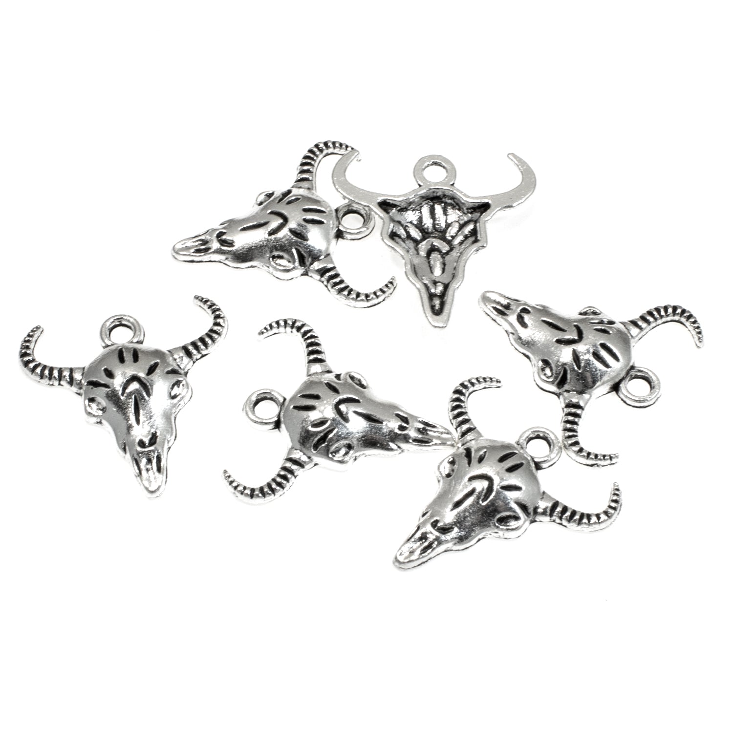 5* 22x21mm Black and Cream Enamel Cow Head Charms – The Bead Obsession