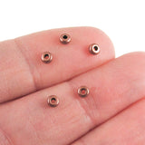 Copper 3mm Disk Spacer Beads, TierraCast Smooth Contemporary Spacer 50/Pkg