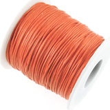 Orange 1mm Waxed Cotton Cord