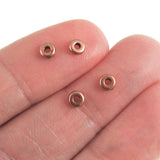 Copper 4mm Disk Spacer Beads, TierraCast Pewter 50/Pkg