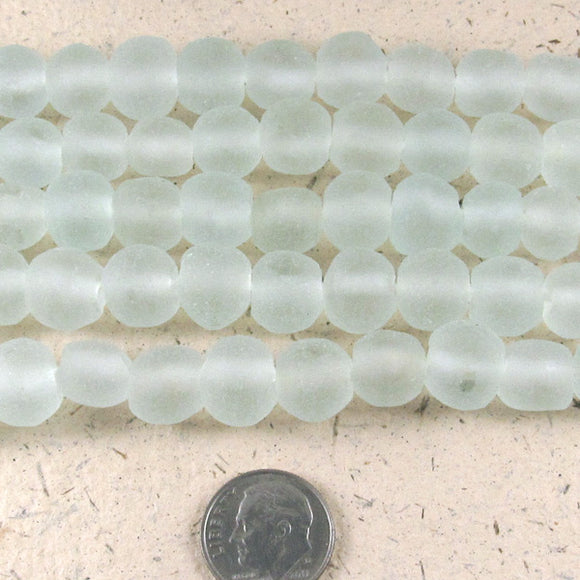 Seafoam Green Recycled Glass Beads