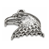 Silver Eagle Head Charms, Metal Animal Bird Pendant 10/Pkg