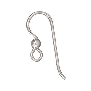 4 Sterling Silver Ear Wires + 3mm Silver Bead, TierraCast Earring Hooks