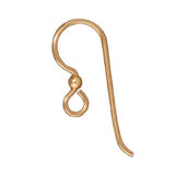 Gold Filled Ear Wires + 2mm Accent Bead