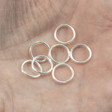 10mm Silver Round Open Jump Rings, TierraCast 18 Gauge 25/Pkg