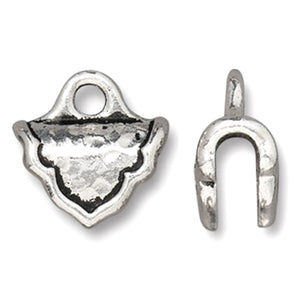 Silver Palace Crimp Ends for Beadwork and Leather