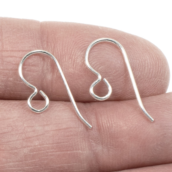 10/Pkg Sterling Silver Ear Wires, TierraCast Earring Hooks