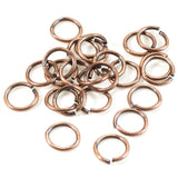 50 Pcs Copper 7mm Round Open Jump Rings, TierraCast 19 Gauge